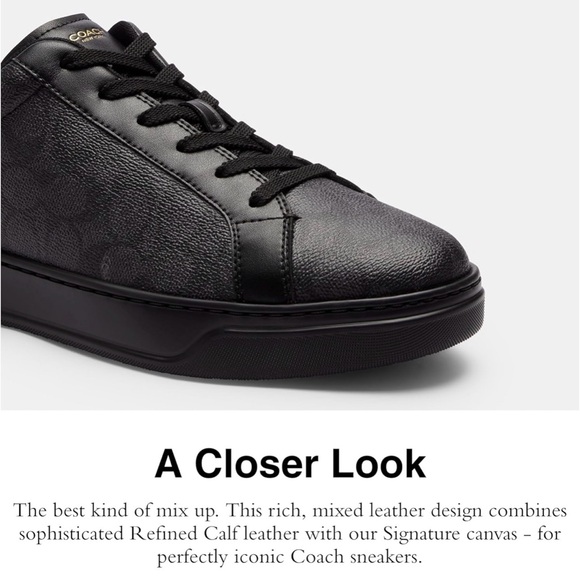 NEW Coach Men's High Line Sneakers Size 8 - Picture 4 of 7